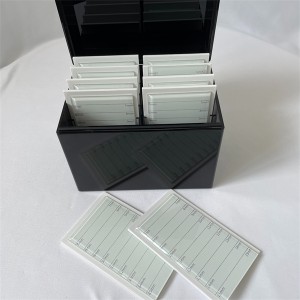 scatola di estensione in plastica pinzette strisce per ciglia vassoio custodia espositore supporto per organizer per ciglia in acrilico trasparente