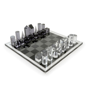 カスタム中国のテーブル ガラス プラスチック トーナメント屋外ガーデン モダンな高級クリスタル磁気アクリル チェス ゲーム セット