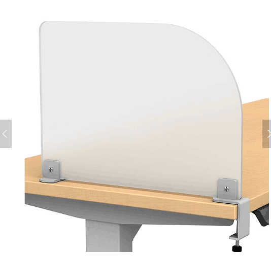 Панель конфиденциальности рабочего стола Матовый акриловый съемный зажимной разделитель стола