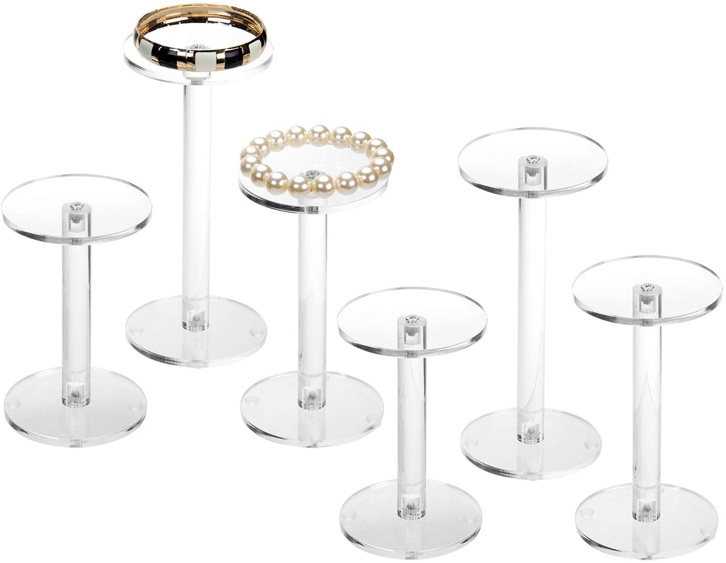 Desktop Custom Perspex Bracelet Stand Acrylic Jewelry Watch Zaub khib