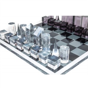 مجموعه های بازی های شطرنج حرفه ای اکریلیک با کیفیت بالا با فروش داغ هدیه لوکس برای کودکان