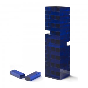 Hagyományos plexi üvegből összerakható bukdácsoló torony akril blokk építőtorony játék Lucite jumbling torony