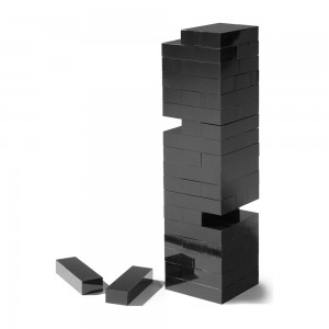 Torre de apilado de plexiglás tradicional Torre de bloques acrílicos Xogo Torre de bloques de acrílico