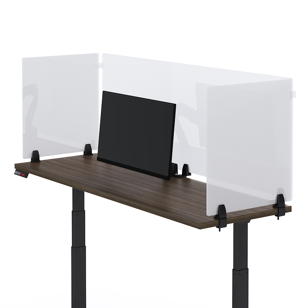 Приспособена големина и дебелина Панел за преграда за канцеларии за разделување на биро со проѕирен акрилен лист