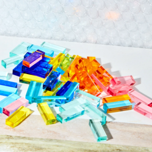 מפעל פאזל צף מותאם אישית צעצועי טיק טק צעצועי מגרש משחקים לוח ענק ג'נגות משחק קלאסי אבני בניין משחק ערימה אקריליק